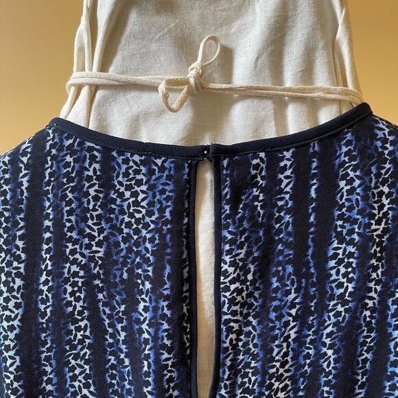 MICHAEL Michael Kors Sleeveless Blue Print Flowy Summer Dress Size 0 - Picture 4 of 4